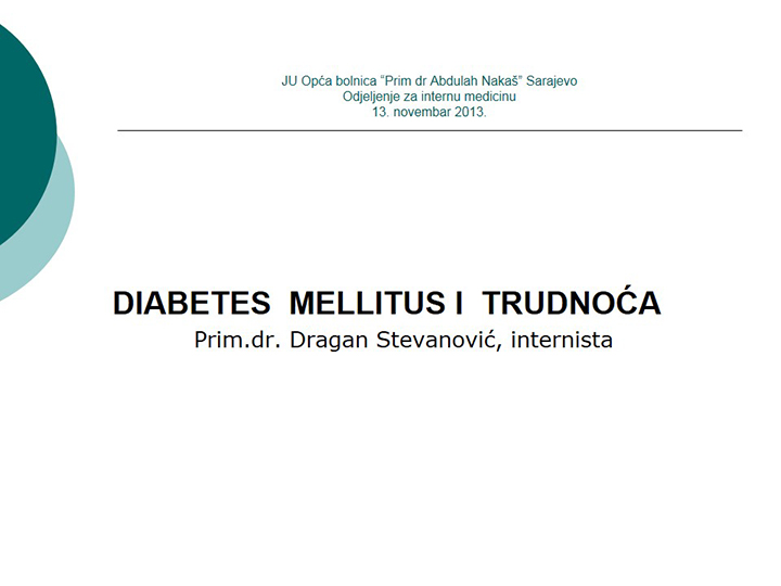 DIABETES MELLITUS U TRUDNOCI